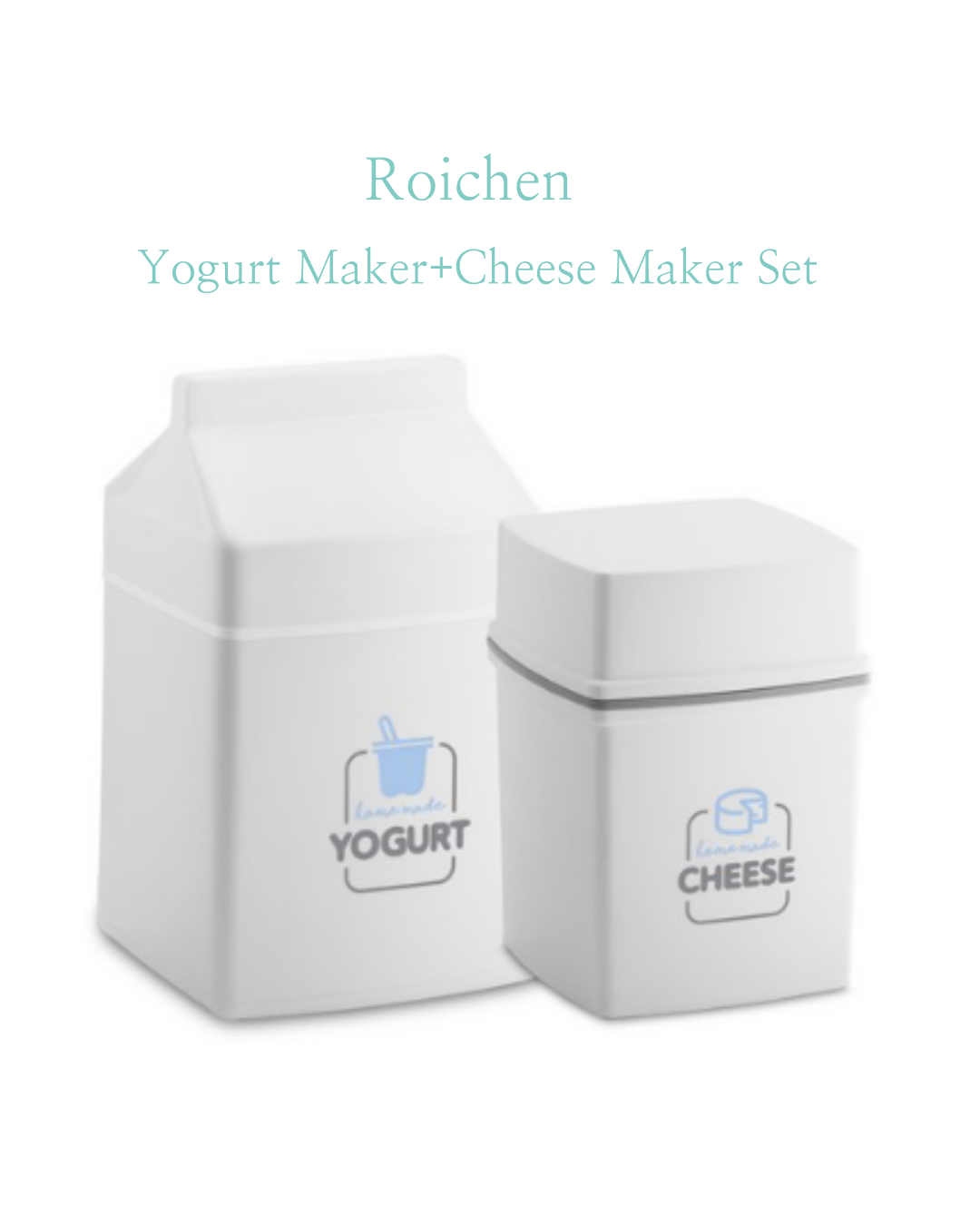 Roichen yogurt maker+cheese maker set (white)