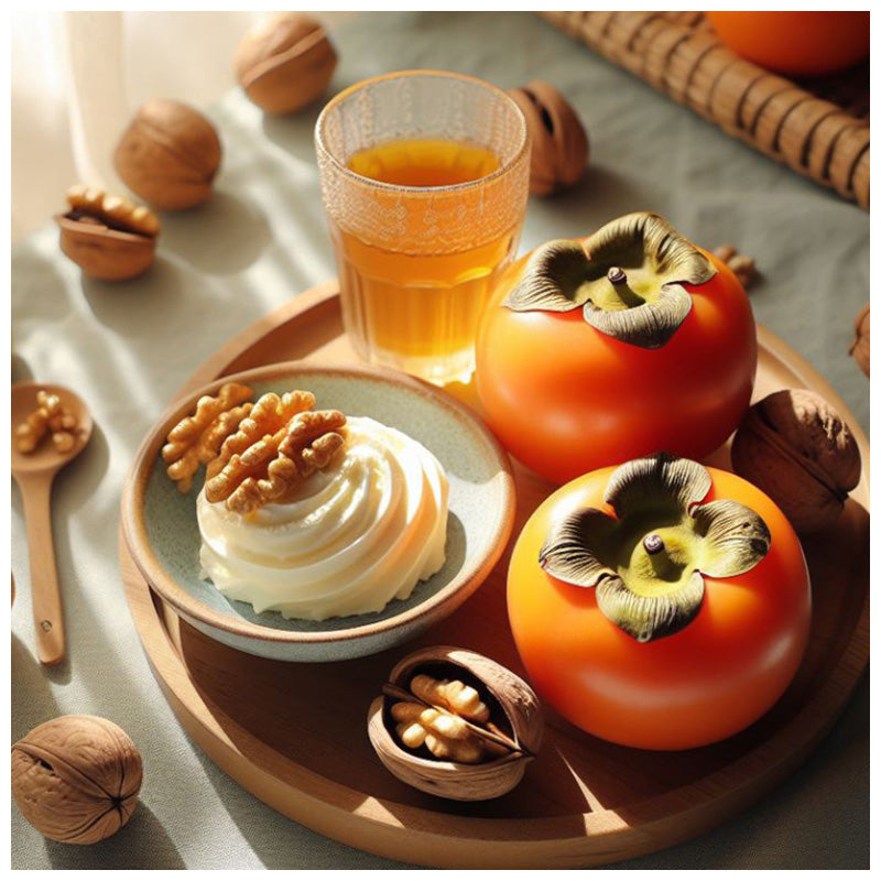 Cream Cheese Dried Persimmon Walnut