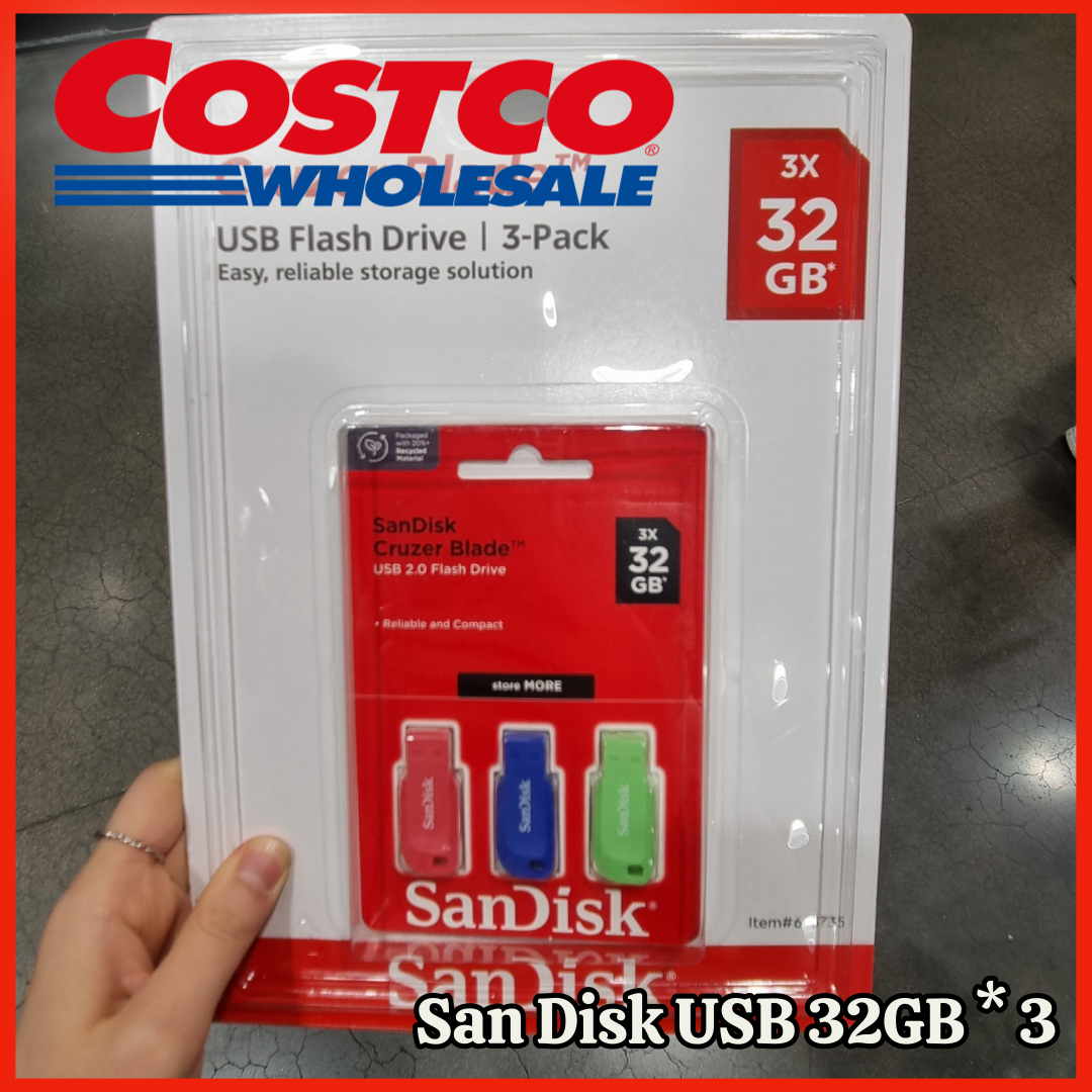 Distill Ansættelse Kælder COSTCO] San Disk USB 32GB X 3ea – M&F Market Guam