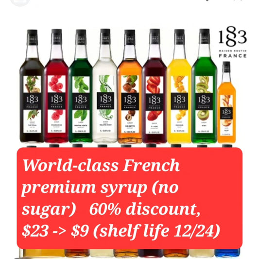 1883 syrup 60%discount