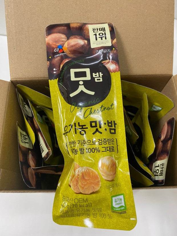 Korean E-Mart No Brand Delicious GoonBam Roasted Chestnuts 100g x 4pack